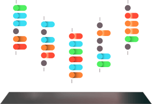 Dots Array blured Proteome